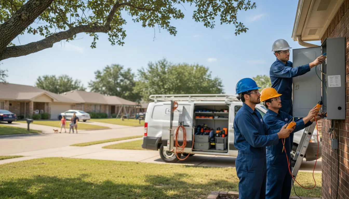 Certified electrician providing emergency electrical services in High Island, TX